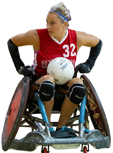Rugby Wheelchair Sports female athlete